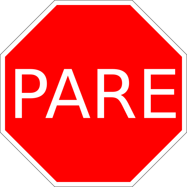 A question about the "word of the day" and stop signs ...