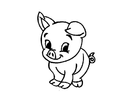 Pig Coloring Pages Preschool - Animal Coloring pages of PagesToColor.