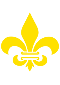 Fleur De Lis Gold With White Clip Art - vector clip ...