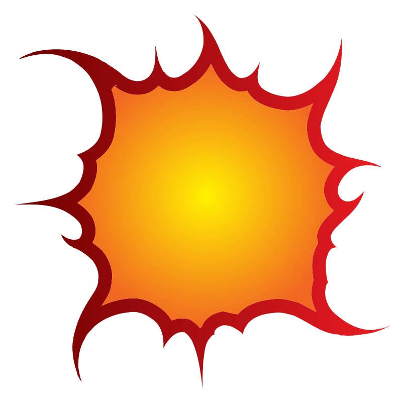 Fireball clipart silhouette
