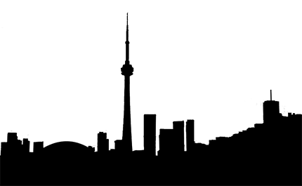 Toronto Skyline Silhouette - ClipArt Best