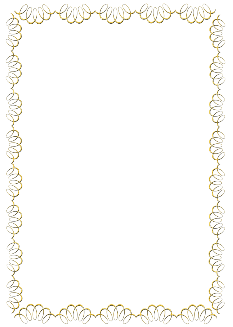 Gold Swirl Frame Clipart
