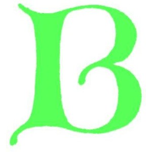 Clip-art; calligraphic decorative initial capital letter B f ...