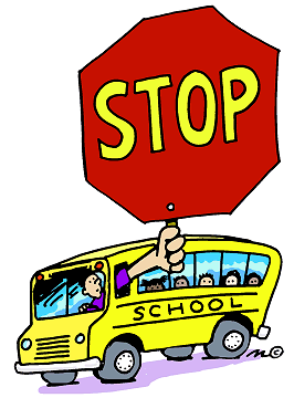 stop for school bus (in color) - Clip Art Gallery