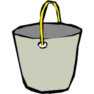 bucket of apple's clip art