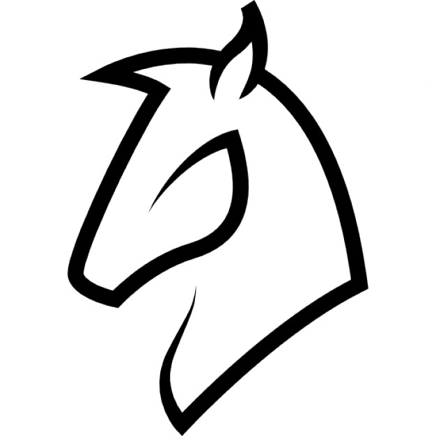 Horse head outline Icons | Free Download