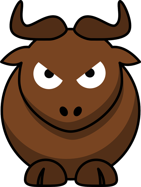 Cartoon bulls clipart