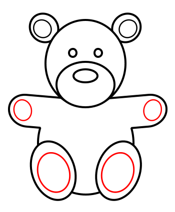 How to draw a teddy bear