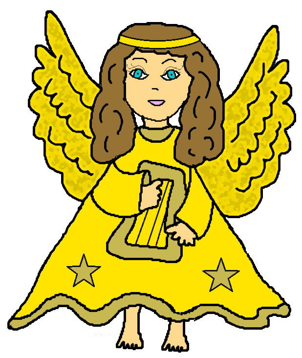 Christmas Angel Tree Clipart