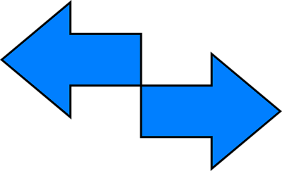 Left and right arrow clipart
