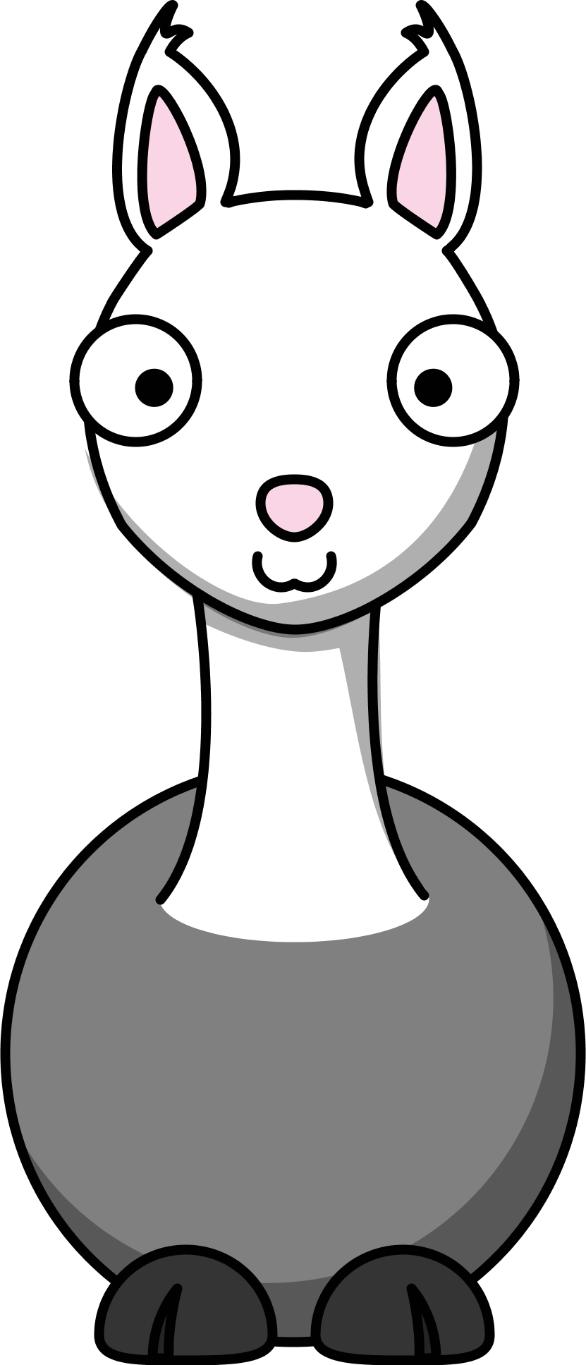 studiofibonacci cartoon llama SVG