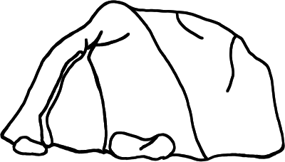 Cave Black And White Clipart