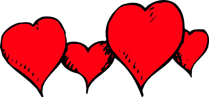 Drawings of Hearts, Heart Images and Cartoon Love