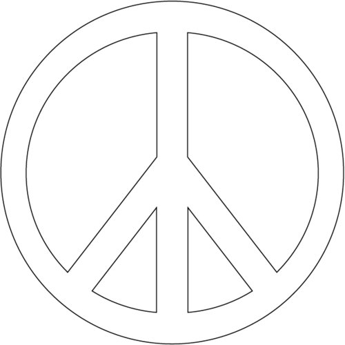 of peace signs Colouring Pages