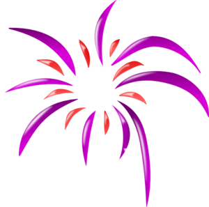Firework 2 Colors clip art - vector clip art online, royalty free ...
