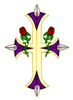 deviantART: More Like Cross With Roses - Color by