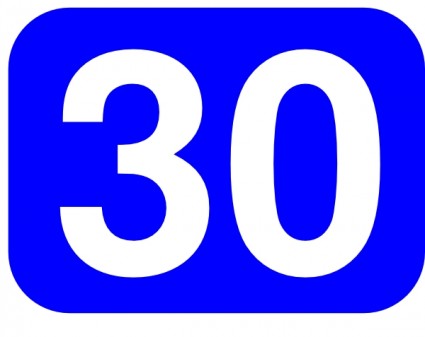 Blue Rounded Rectangle With Number 29 clip art Vector clip art ...