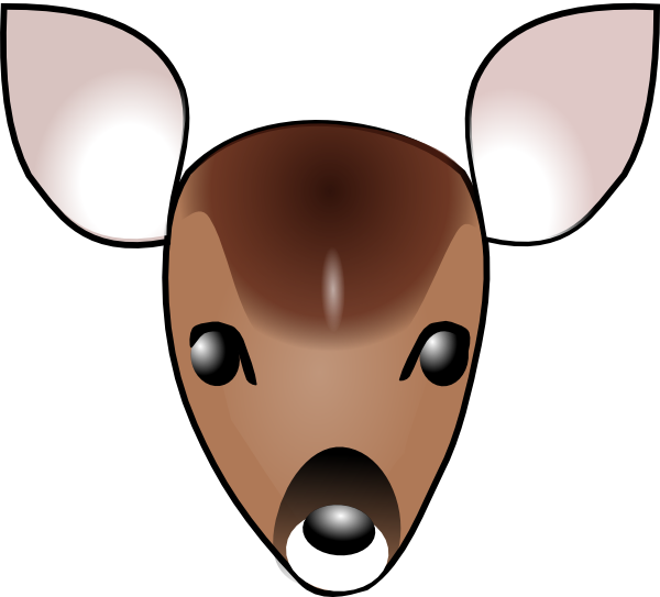 Deer Head clip art - vector clip art online, royalty free & public ...