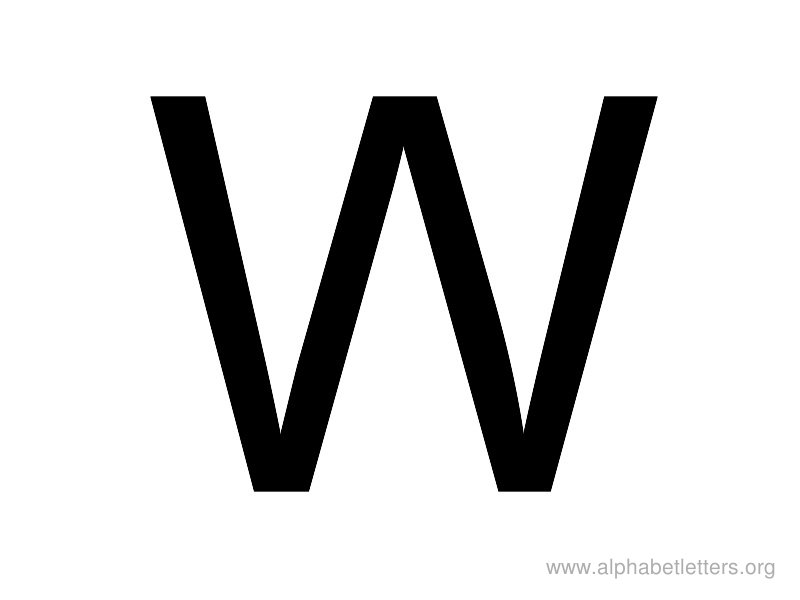 Alphabet Letters W Printable Letter W Alphabets | Alphabet Letters Org