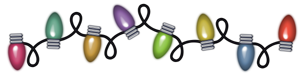 Transparent Christmas Lights PNG Clipart