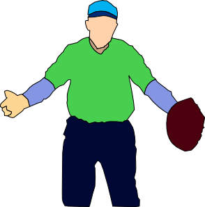 Baseball Player clip art - vector clip art online, royalty free ...