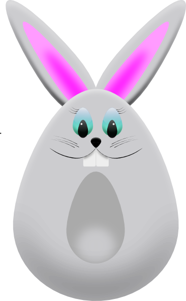 Easter Egg Bunny clip art - vector clip art online, royalty free ...