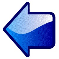 Gambar PANAH GIF powerpoint animasi warna Biru Part. IV