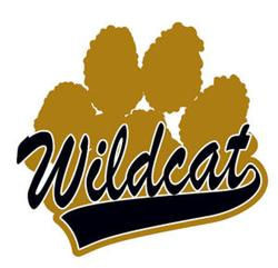 Gold Las Vegas/Old Gold Wildcat Paw Print