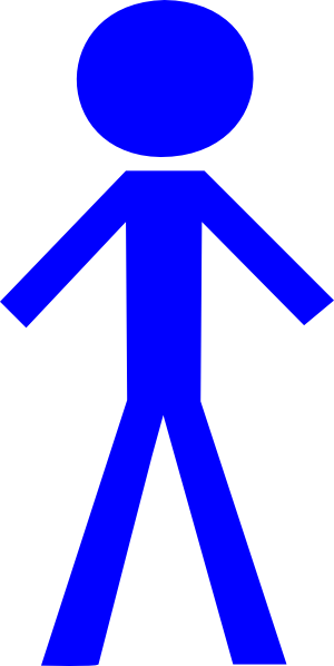 Stick Man Amazed Clip Art