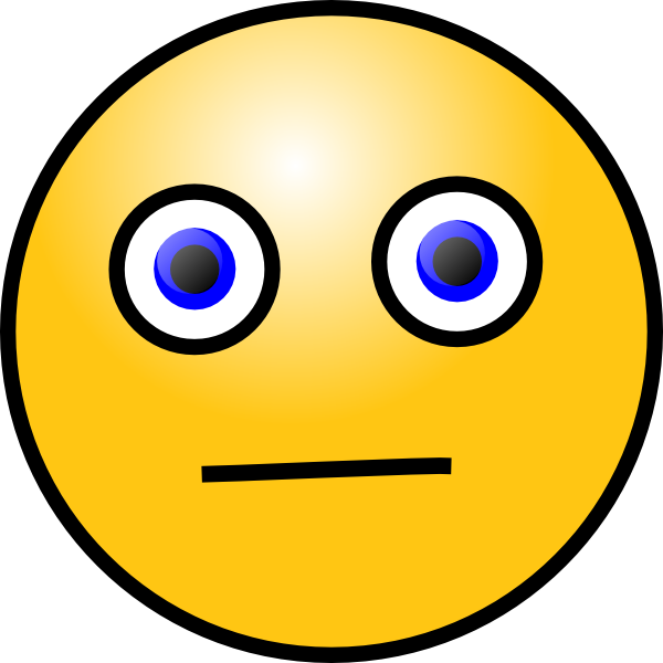 Unsure Smiley Face Black And White - Free Clipart ...