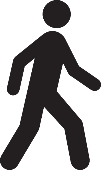 Walking Icon Clip Art - vector clip art online ...