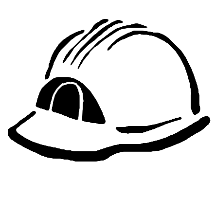 Construction Helmet Stencil | SP Stencils