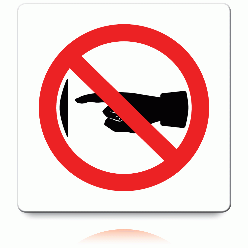 Do Not Touch Clipart