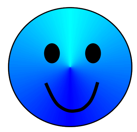 Blue Smiley Face Clipart