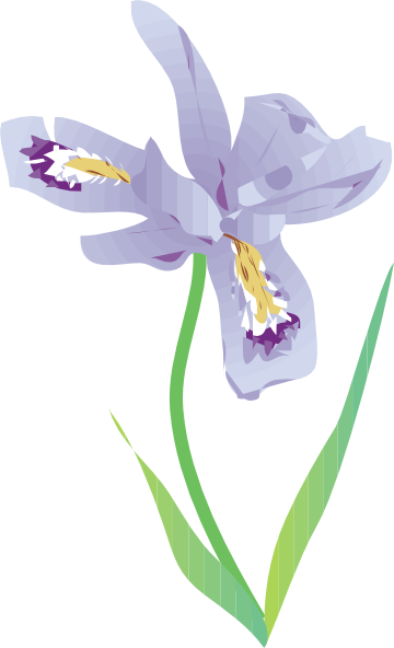 Iris Flower Clip Art Free - Free Clipart Images