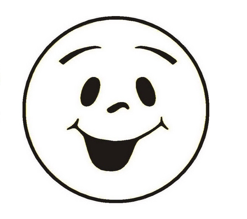 Smiley Face Clipart Black And White