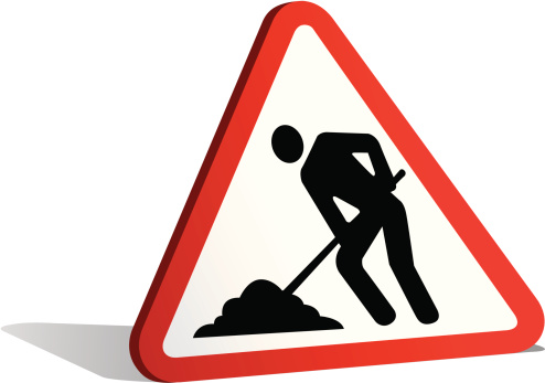 Men At Work Sign Clip Art, Vector Images & Illustrations