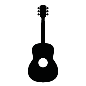 Guitar Silhouette | Silhouette of Guitar