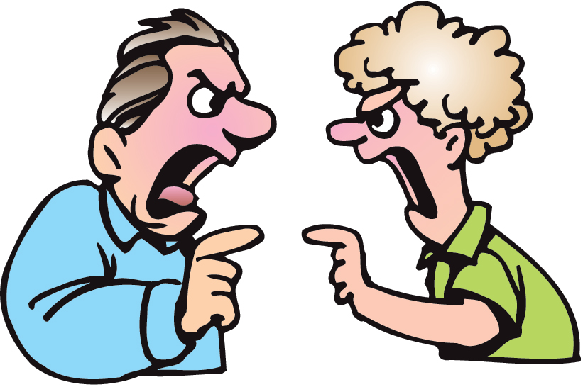 People Fighting Clipart
