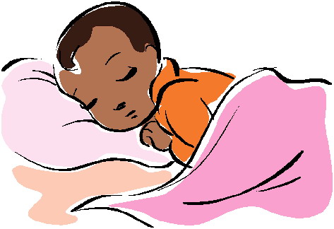 Baby sleeping clip art