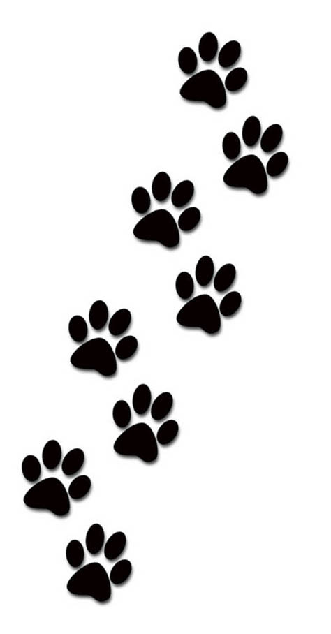 Dog paw prints clip art - ClipartFox
