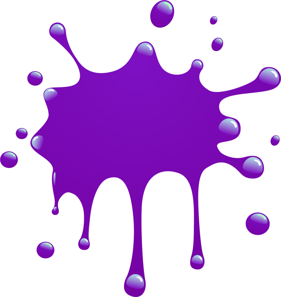 Purple paint splash clipart