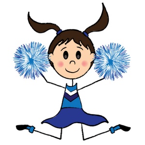 Cartoon Cheerleader Clipart - Tumundografico