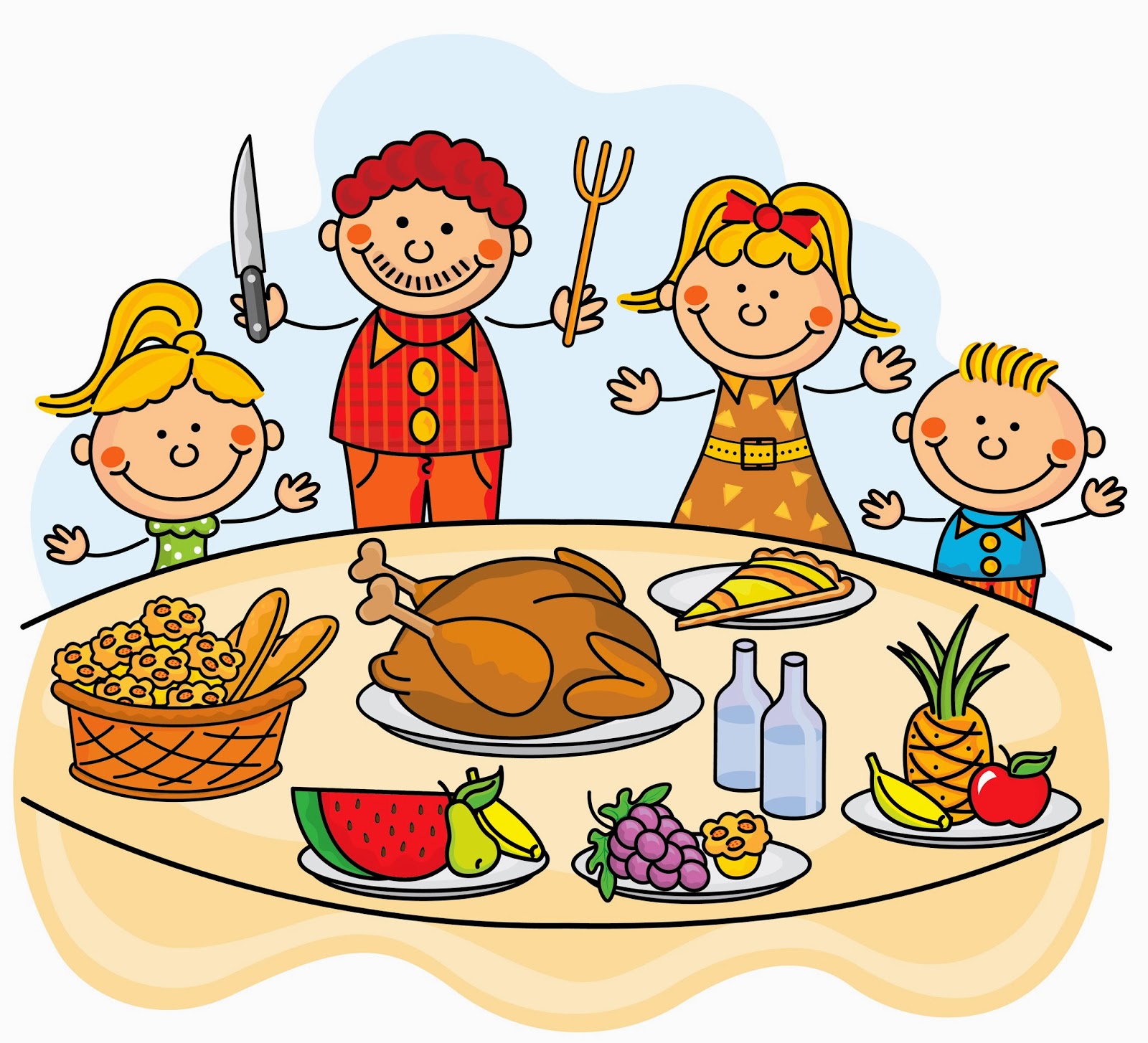 Cartoon Turkey Dinner | Free Download Clip Art | Free Clip Art ...