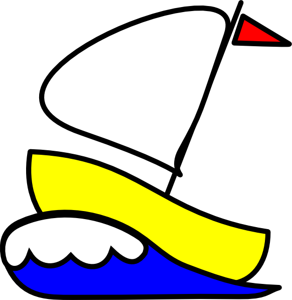 Cartoon Sailboat Clipart