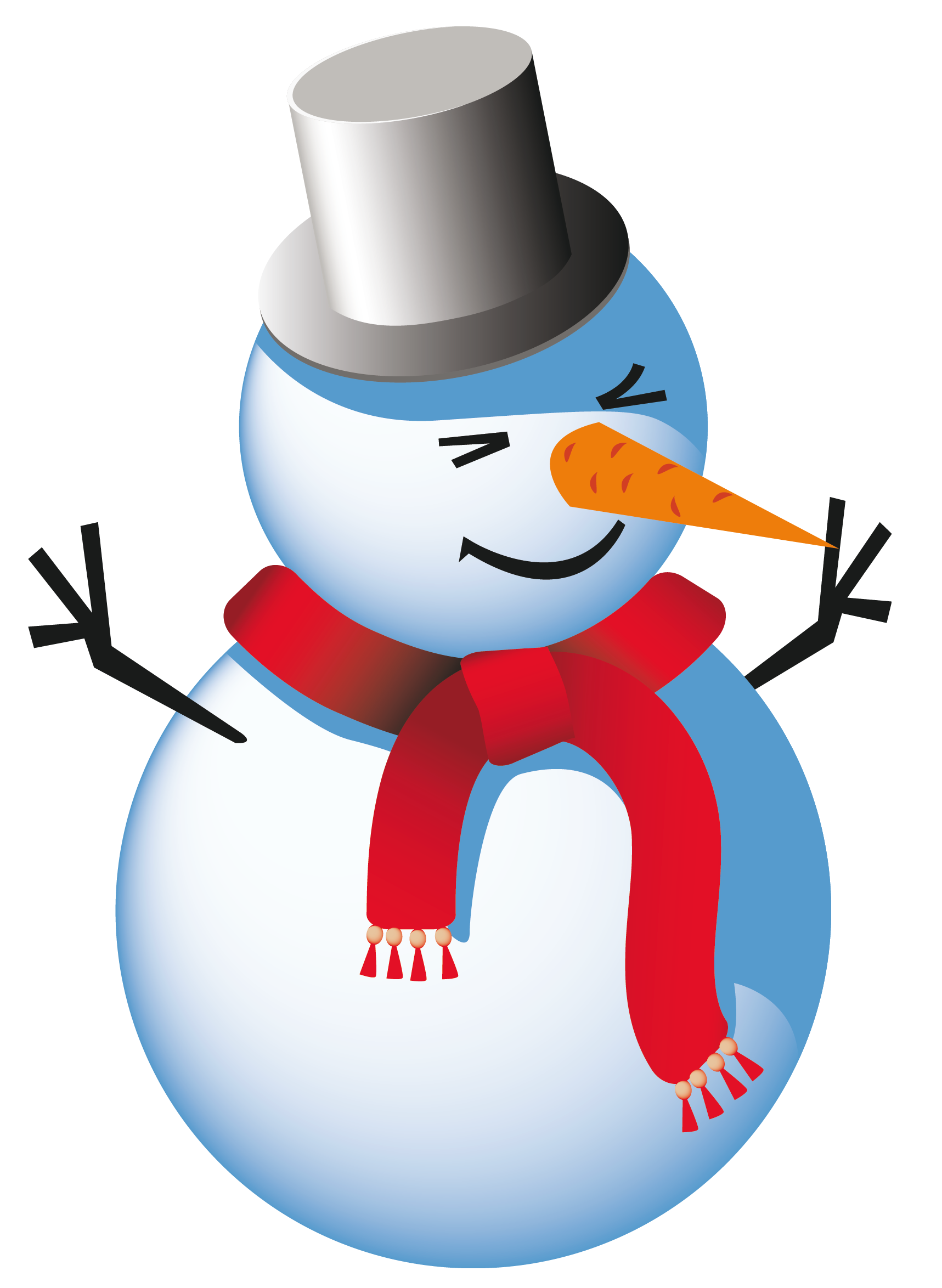 Snowman clipart no background