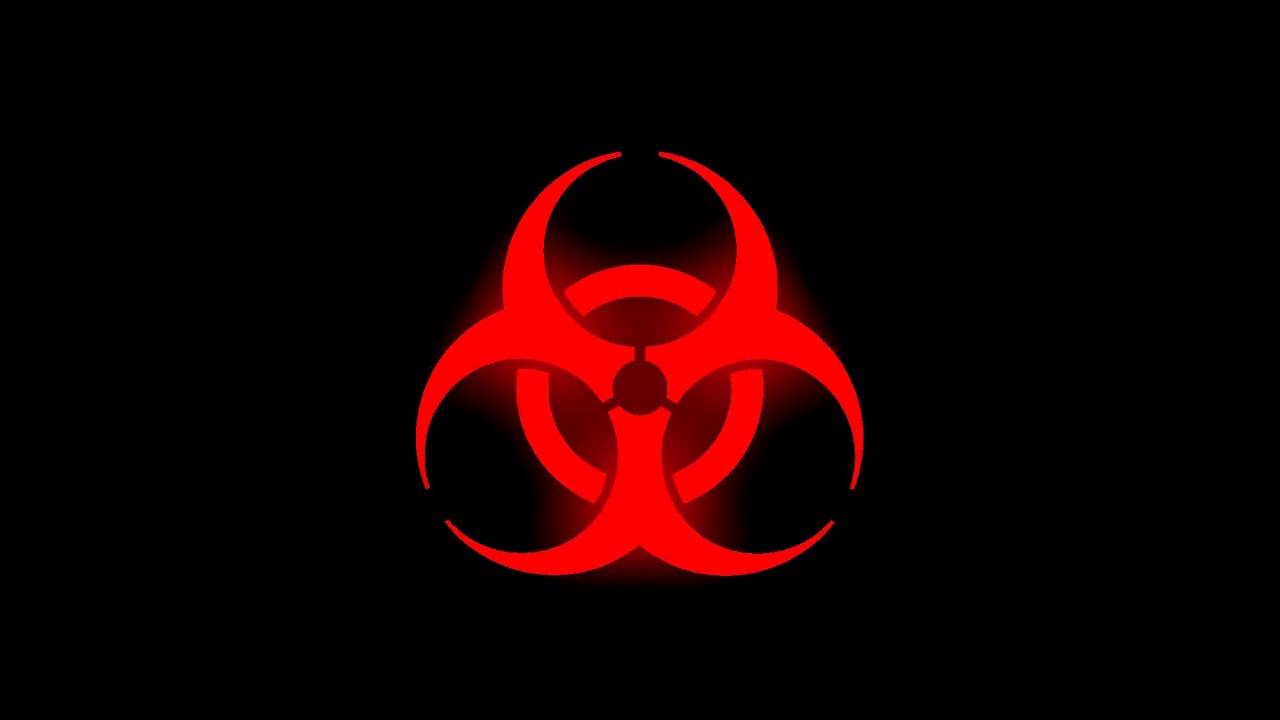 Glowing Biohazard Symbol (Red) - YouTube