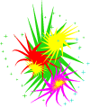 Exploding Fire Works Clip Art