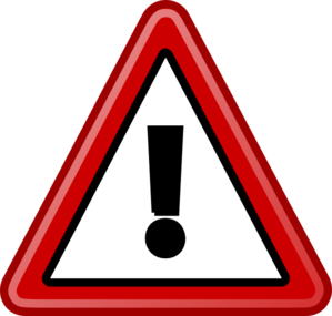 Warning signs clip art