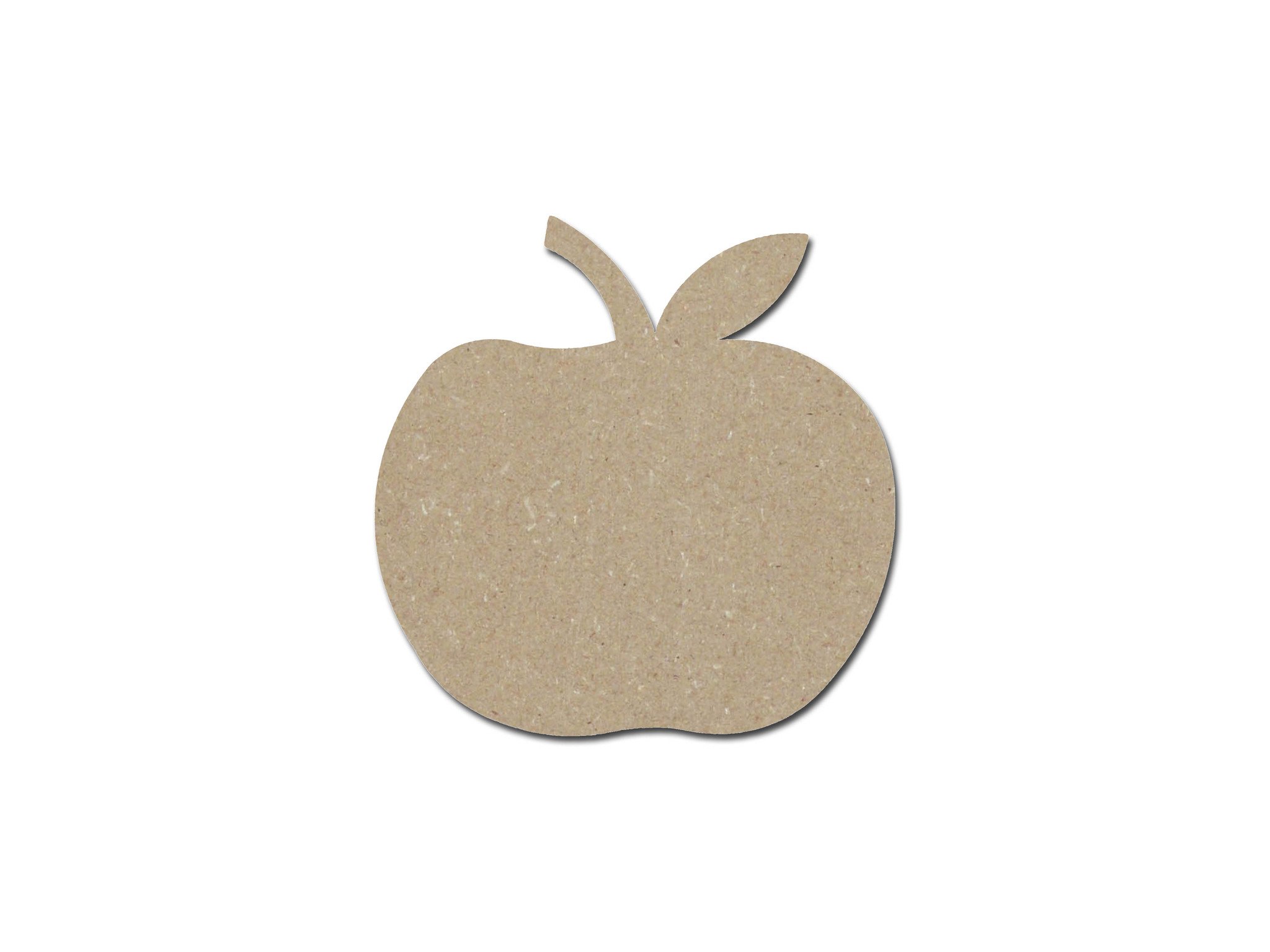 Apple Shape Unfinished Wood Fruit Cutout Variety of Sizes ...